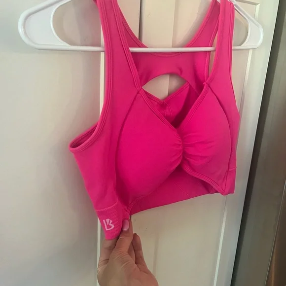 Buffbunny Women's Reversible Pink Sports Bra - Picture 3 of 3